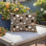 Lunko Abstract Reversible Indoor/Outdoor Lumbar Pillow