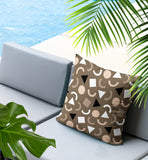 Lunko Abstract Reversible Indoor/Outdoor Lumbar Pillow