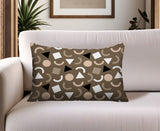 Lunko Abstract Reversible Indoor/Outdoor Lumbar Pillow