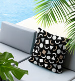 Lunko Abstract Reversible Indoor/Outdoor Lumbar Pillow