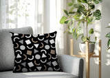 Lunko Abstract Reversible Indoor/Outdoor Lumbar Pillow