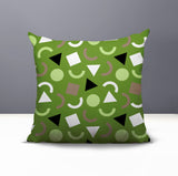 Lunko Abstract Reversible Indoor/Outdoor Square Pillow