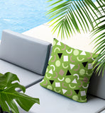 Lunko Abstract Reversible Indoor/Outdoor Square Pillow