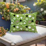 Lunko Abstract Reversible Indoor/Outdoor Lumbar Pillow