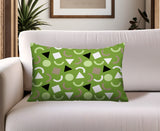 Lunko Abstract Reversible Indoor/Outdoor Lumbar Pillow
