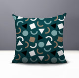 Lunko Abstract Reversible Indoor/Outdoor Square Pillow