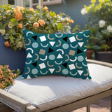 Lunko Abstract Reversible Indoor/Outdoor Lumbar Pillow