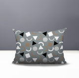 Lunko Abstract Reversible Indoor/Outdoor Lumbar Pillow