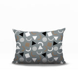 Lunko Abstract Reversible Indoor/Outdoor Lumbar Pillow