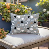 Lunko Abstract Reversible Indoor/Outdoor Lumbar Pillow