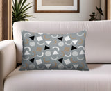 Lunko Abstract Reversible Indoor/Outdoor Lumbar Pillow