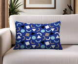 Lunko Abstract Reversible Indoor/Outdoor Lumbar Pillow