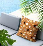 Lunko Abstract Reversible Indoor/Outdoor Square Pillow