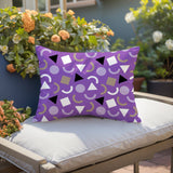 Lunko Abstract Reversible Indoor/Outdoor Lumbar Pillow