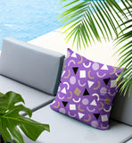 Lunko Abstract Reversible Indoor/Outdoor Square Pillow