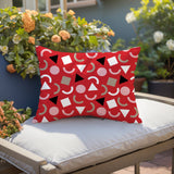 Lunko Abstract Reversible Indoor/Outdoor Lumbar Pillow