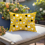 Lunko Abstract Reversible Indoor/Outdoor Lumbar Pillow