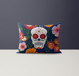 Lupe Microsuede Lumbar Throw Pillow in Red; Pink; Green; Orange - Size 20x14