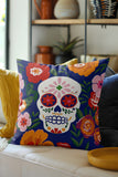 Lupe Microsuede Square Throw Pillow in Red; Pink; Green; Orange - Size 20x20