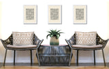 Luva Tribal 2 Sets Indoor/Outdoor Reversible Rectangular Pillow