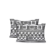 Luva Tribal 2 Sets Indoor/Outdoor Reversible Rectangular Pillow