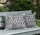 Luva Tribal 2 Sets Indoor/Outdoor Reversible Rectangular Pillow