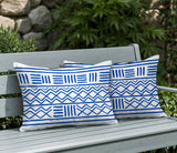 Luva Tribal 2 Sets Indoor/Outdoor Reversible Rectangular Pillow
