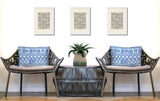 Luva Tribal 2 Sets Indoor/Outdoor Reversible Rectangular Pillow
