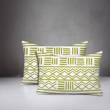 Luva Tribal 2 Sets Indoor/Outdoor Reversible Rectangular Pillow