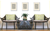 Luva Tribal 2 Sets Indoor/Outdoor Reversible Rectangular Pillow