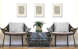 Luva Tribal 2 Sets Indoor/Outdoor Reversible Rectangular Pillow