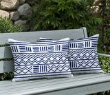Luva Tribal 2 Sets Indoor/Outdoor Reversible Rectangular Pillow