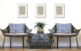 Luva Tribal 2 Sets Indoor/Outdoor Reversible Rectangular Pillow