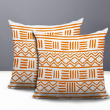Luva Tribal 2 Sets Indoor/Outdoor Reversible Square Pillow