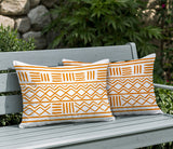 Luva Tribal 2 Sets Indoor/Outdoor Reversible Rectangular Pillow