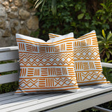 Luva Tribal 2 Sets Indoor/Outdoor Reversible Square Pillow
