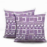 Luva Tribal 2 Sets Indoor/Outdoor Reversible Square Pillow