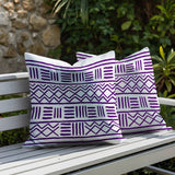 Luva Tribal 2 Sets Indoor/Outdoor Reversible Square Pillow