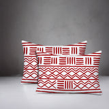 Luva Tribal 2 Sets Indoor/Outdoor Reversible Rectangular Pillow