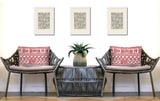 Luva Tribal 2 Sets Indoor/Outdoor Reversible Rectangular Pillow