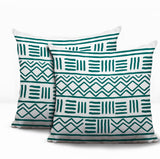 Luva Tribal 2 Sets Indoor/Outdoor Reversible Square Pillow