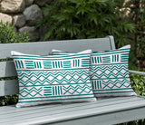 Luva Tribal 2 Sets Indoor/Outdoor Reversible Rectangular Pillow