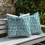 Luva Tribal 2 Sets Indoor/Outdoor Reversible Square Pillow