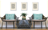 Luva Tribal 2 Sets Indoor/Outdoor Reversible Rectangular Pillow