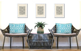 Luva Tribal 2 Sets Indoor/Outdoor Reversible Rectangular Pillow
