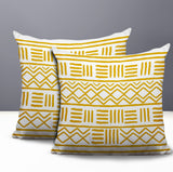 Luva Tribal 2 Sets Indoor/Outdoor Reversible Square Pillow