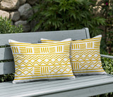 Luva Tribal 2 Sets Indoor/Outdoor Reversible Rectangular Pillow