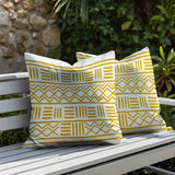 Luva Tribal 2 Sets Indoor/Outdoor Reversible Square Pillow