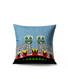 PolyTwill Leopard Square Indoor/Outdoor Throw Pillow
