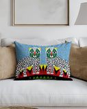 PolyTwill Leopard Lumbar Indoor/Outdoor Throw Pillow